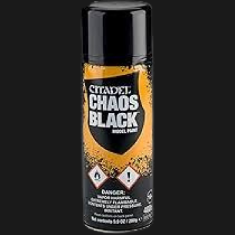 Citadel Chaos Black Spray Paint Primer 400ml – Warhammer Miniature