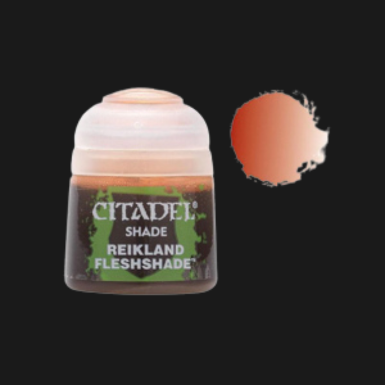 Citadel Reikland Fleshshade Shade Paint 18ml – Warhammer Miniatures Skin Tone Wash