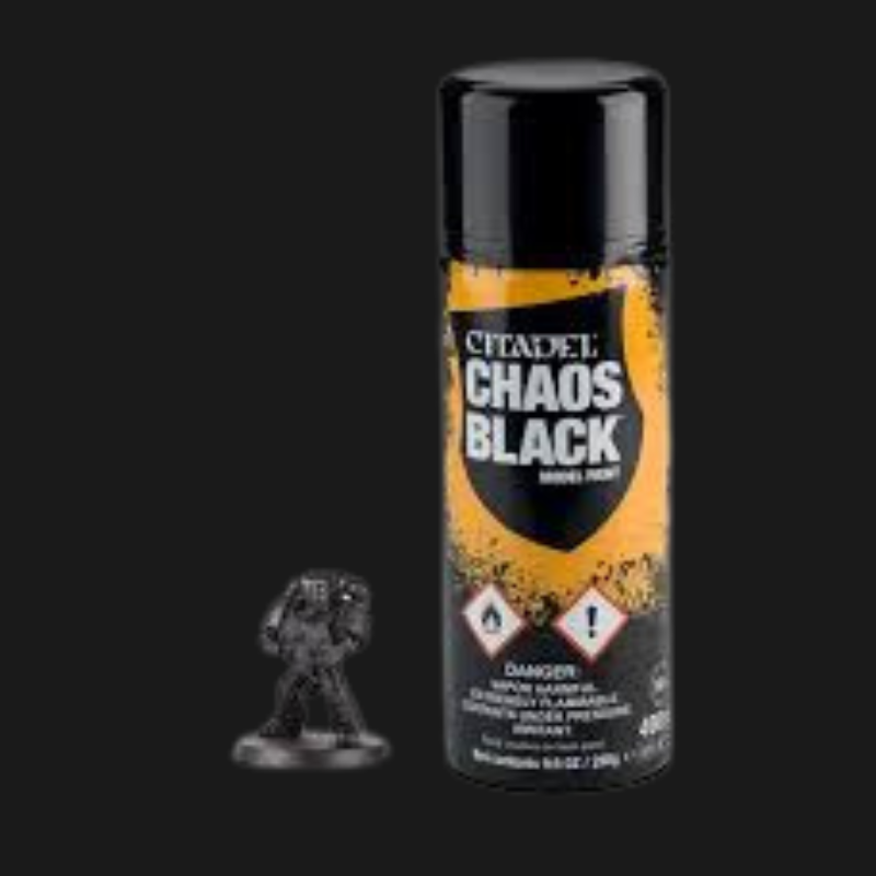 Citadel Chaos Black Spray Paint Primer 400ml – Warhammer Miniature