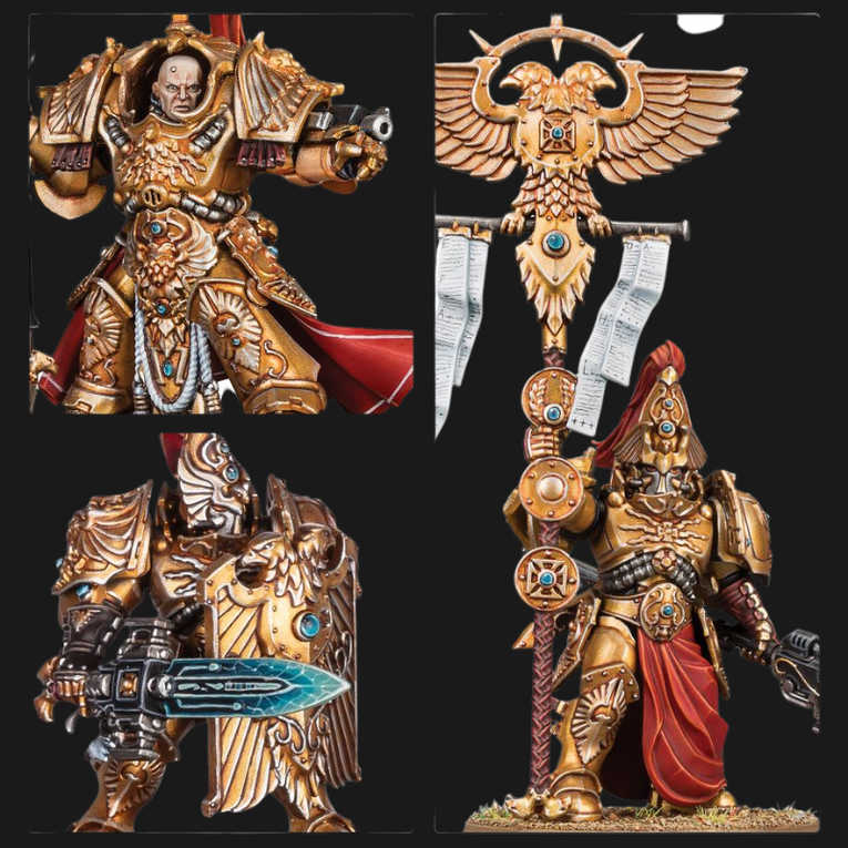 Combat Patrol Adeptus Custodes – Warhammer 40k Elite Golden Guardians Starter Army