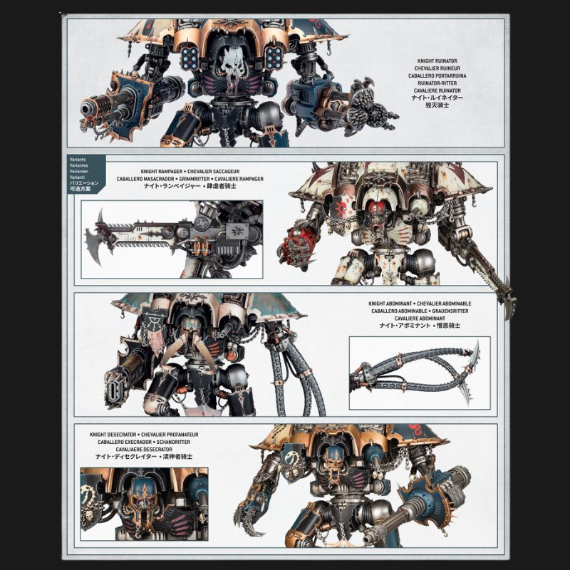 Chaos Knights Knight Ruinator – Warhammer 40,000 Close-Combat Monster
