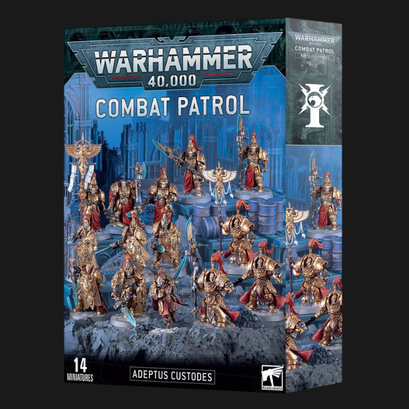 Combat Patrol Adeptus Custodes – Warhammer 40k Elite Golden Guardians Starter Army