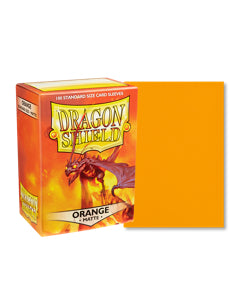 Dragon Shield Matte Orange Standard Size Card Sleeves 100ct – Premium TCG Protection
