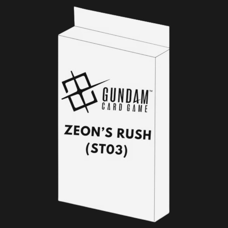 Gundam Card Game: Zeon’s Rush Starter Deck ST03- EN