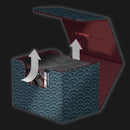 Ultimate Guard Sidewinder 100+ Xenoskin "Katana: The Shogun's Journey - Part 2" - Seigaiha (Dark Blue/ Dark Red)