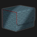 Ultimate Guard Sidewinder 100+ Xenoskin "Katana: The Shogun's Journey - Part 2" - Seigaiha (Dark Blue/ Dark Red)
