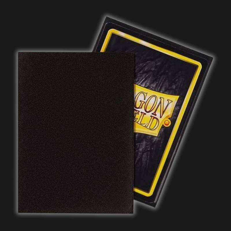 Dragon Shield Standard Sleeves - Matte Black (100 Sleeves)