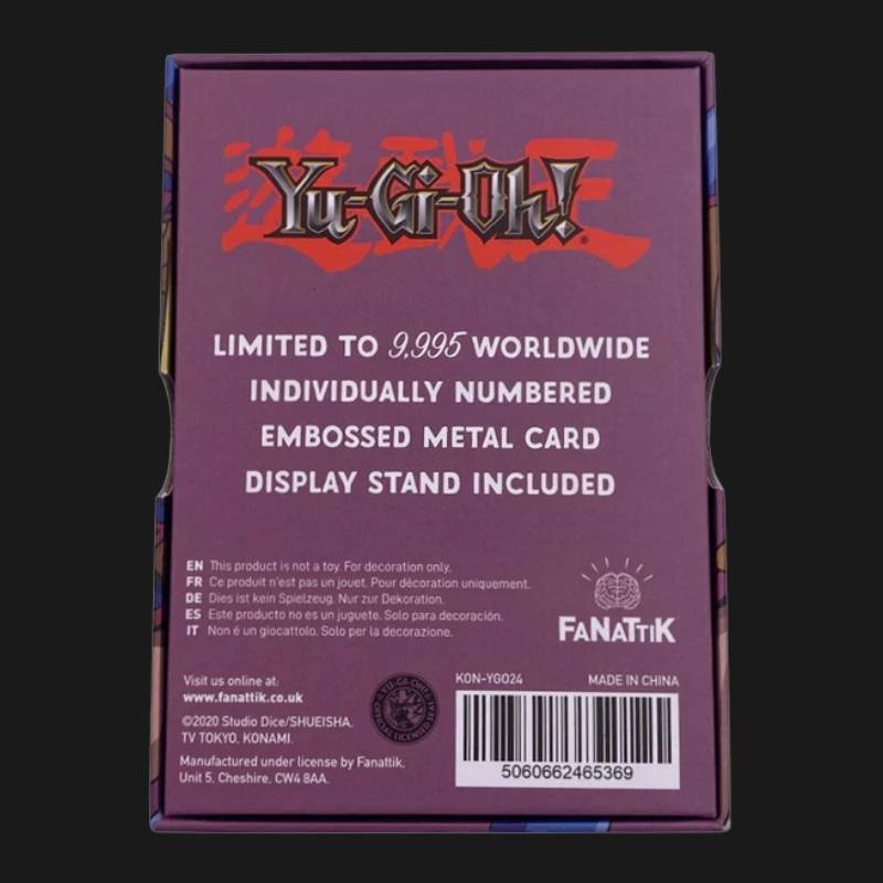 embossed yugioh card Yu-Gi-Oh! Limited Edition Dark Magician Girl Metal Card – Ventura Games