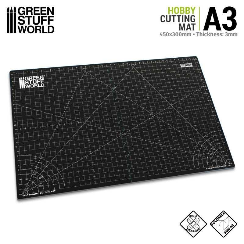 BLACK Cutting Mat A3 by Green Stuff World - Ventura Games