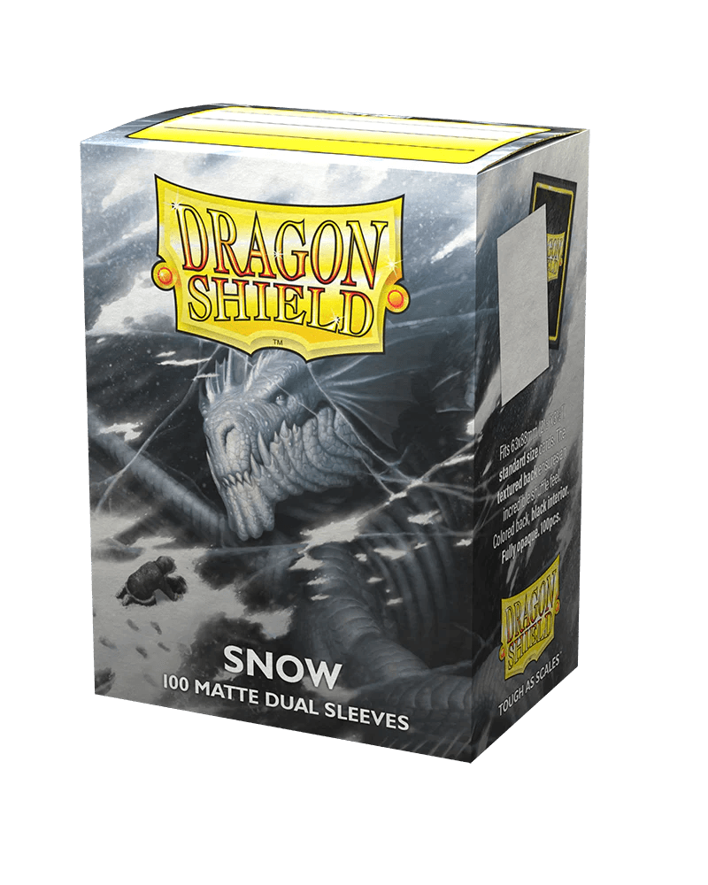 Dragon Shield Dual Matte Sleeves - Snow 'Nirin' (100 Sleeves) - Ventura Games