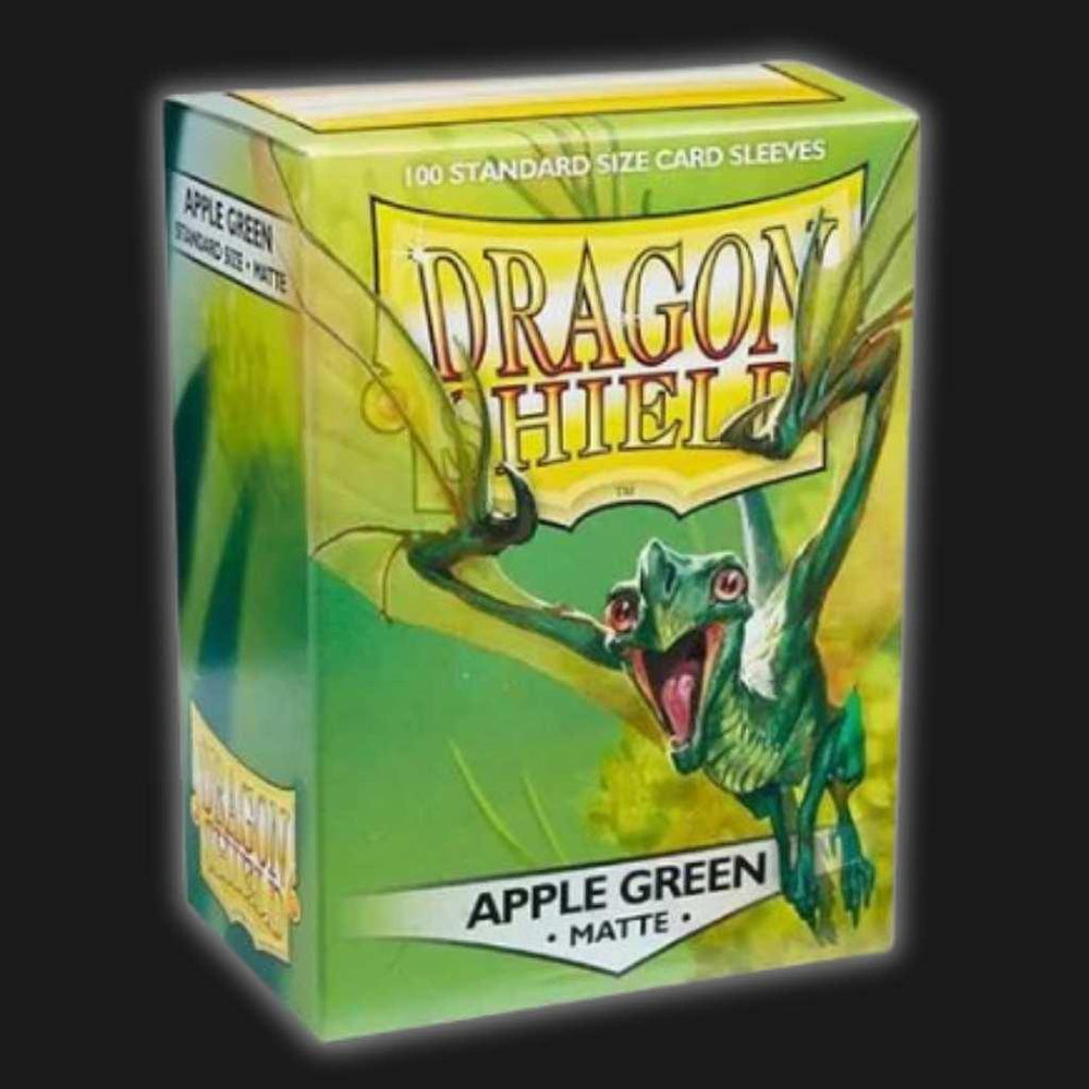 Dragon Shield Sleeves - Matte Apple Green, 100 Durable Card Sleeves - Ventura Games