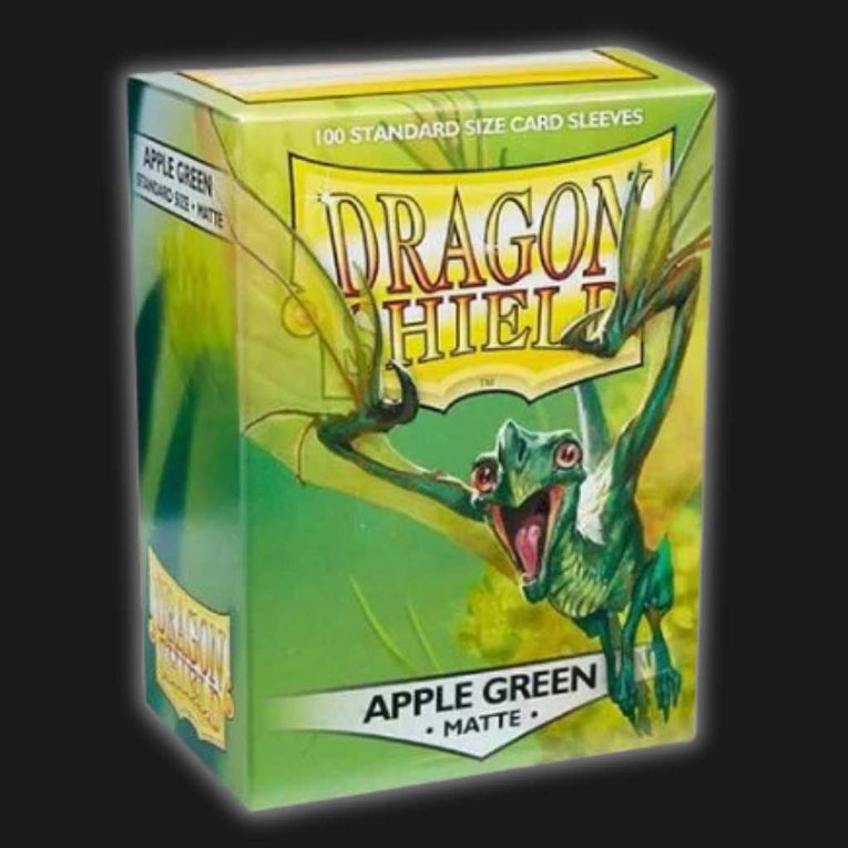 Dragon Shield Sleeves - Matte Apple Green, 100 Durable Card Sleeves - Ventura Games