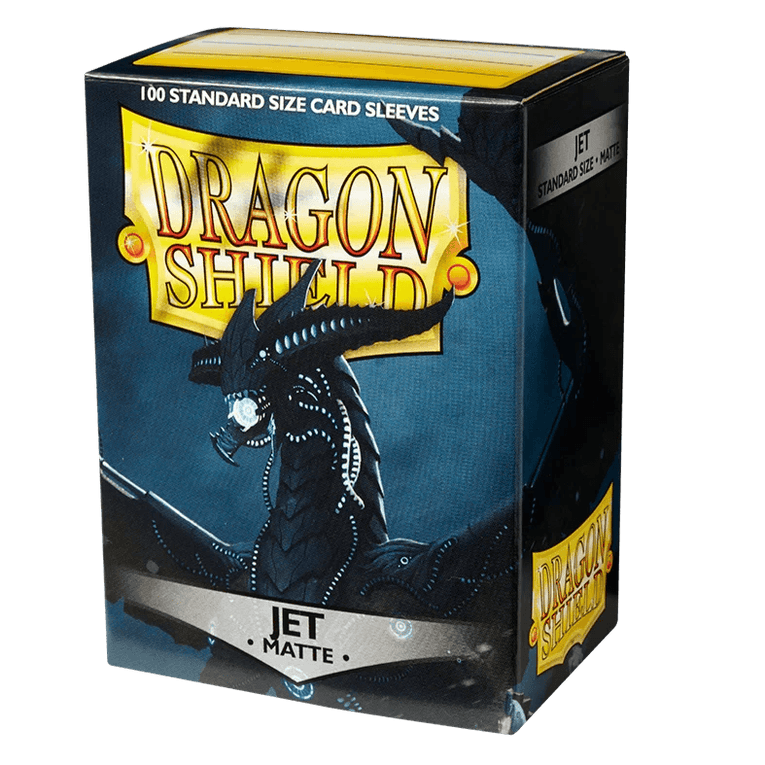 Dragon Shield Sleeves - Matte Jet (100 Sleeves) - Ventura Games