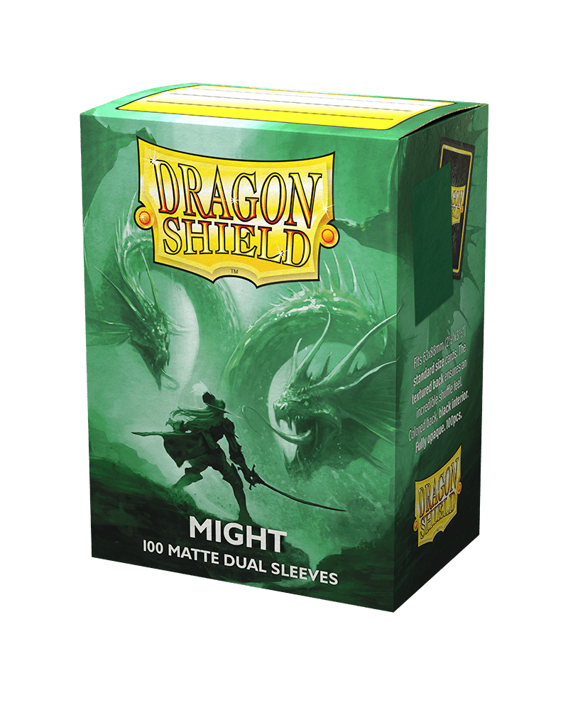 Dragon Shield Standard Matte Dual Sleeves - Might (100 Sleeves) - Ventura Games