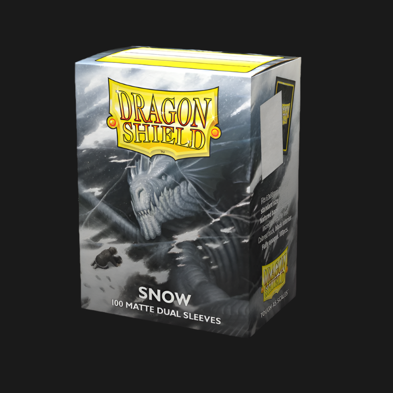 Dragon Shield Dual Matte Sleeves - Snow 'Nirin' (100 Sleeves)