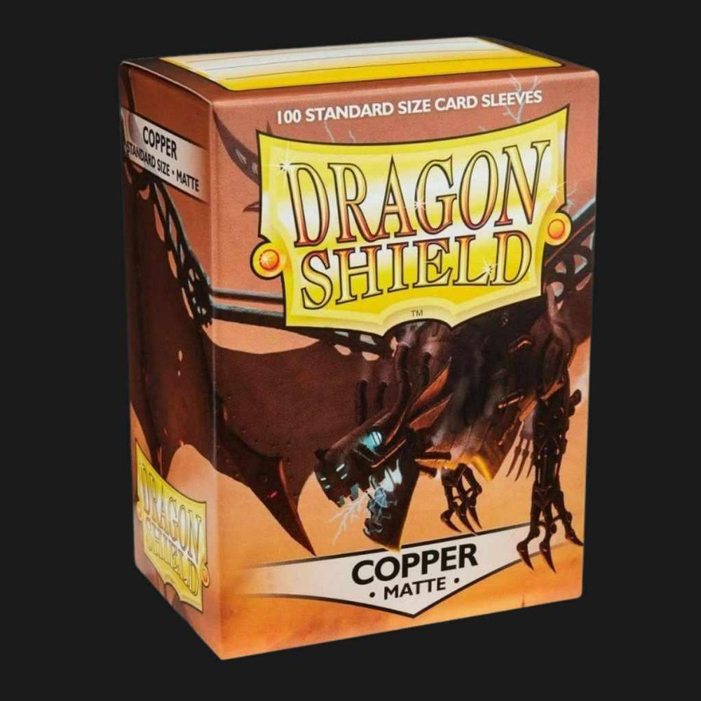 Dragon Shield Standard Matte Sleeves - Copper 'Draco Primus' - Ventura Games