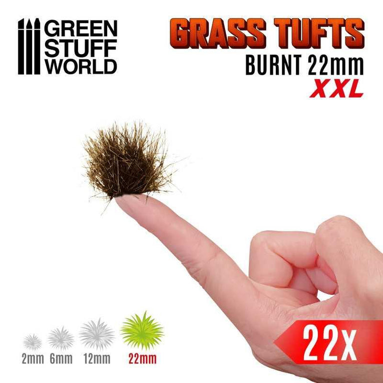 Grass TUFTS XXL - 22mm self-adhesive - BURNT Flowers by Green Stuff World - Ventura Games