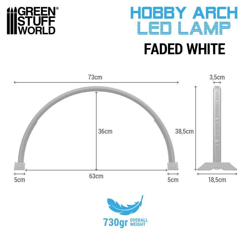 Hobby Arch LED Lamp - Faded White by Green Stuff World - Ventura Games
