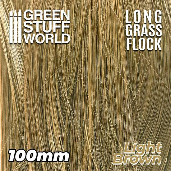 Long Grass Flock 100mm - Light Brown by Green Stuff World - Ventura Games