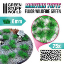 Martian Fluor Tufts - FLUOR WILDFIRE GREEN by Green Stuff World - Ventura Games