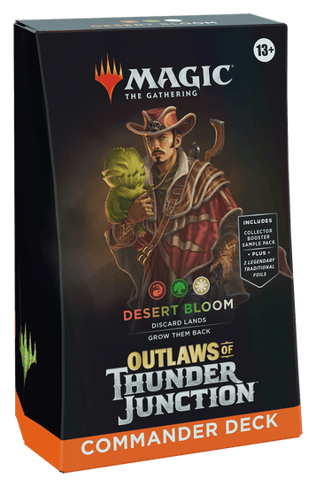 mtg transformers commander deck precon Desert Bloom Commander Deck | Outlaws of Thunder Junction