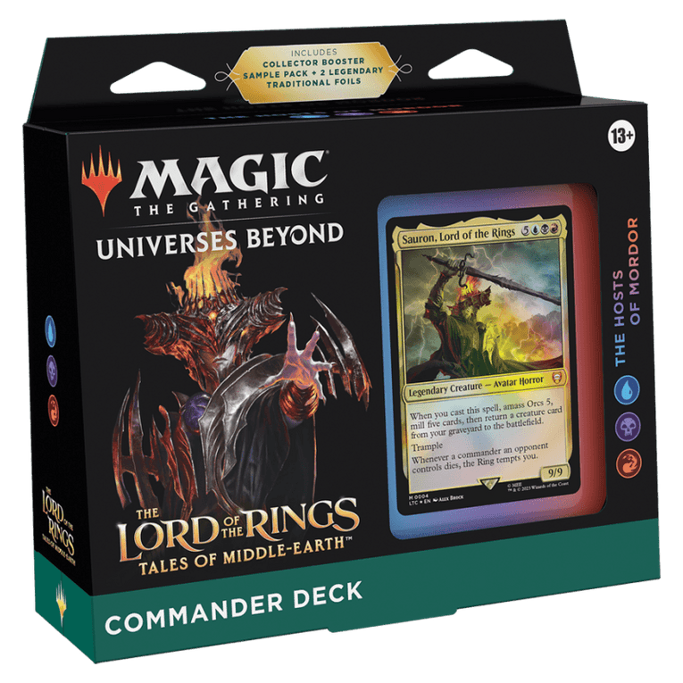 Commander: The Lord of the Rings: Tales of Middle-earth: "The Hosts of Mordor" Commander Deck - Ventura Games