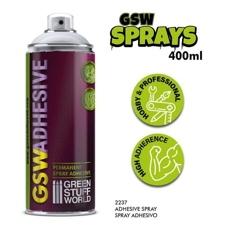 Permanent Adhesive Spray 400ml by Green Stuff World - Ventura Games
