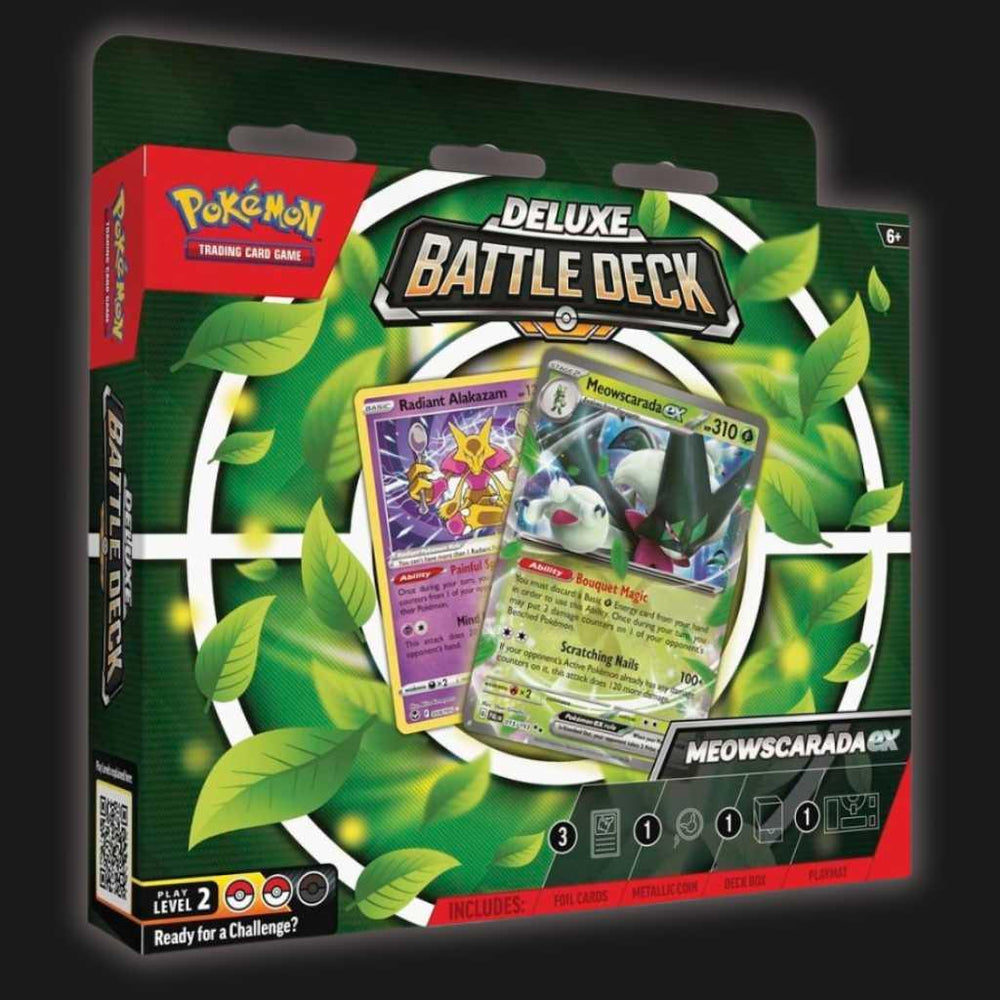 PKM Deluxe Battle Deck: Meowscarada EX - Pokemon Trading Card Game Ventura Games PKM Deluxe Battle Deck: Meowscarada EX - Pokemon Trading Card Game Ventura Games