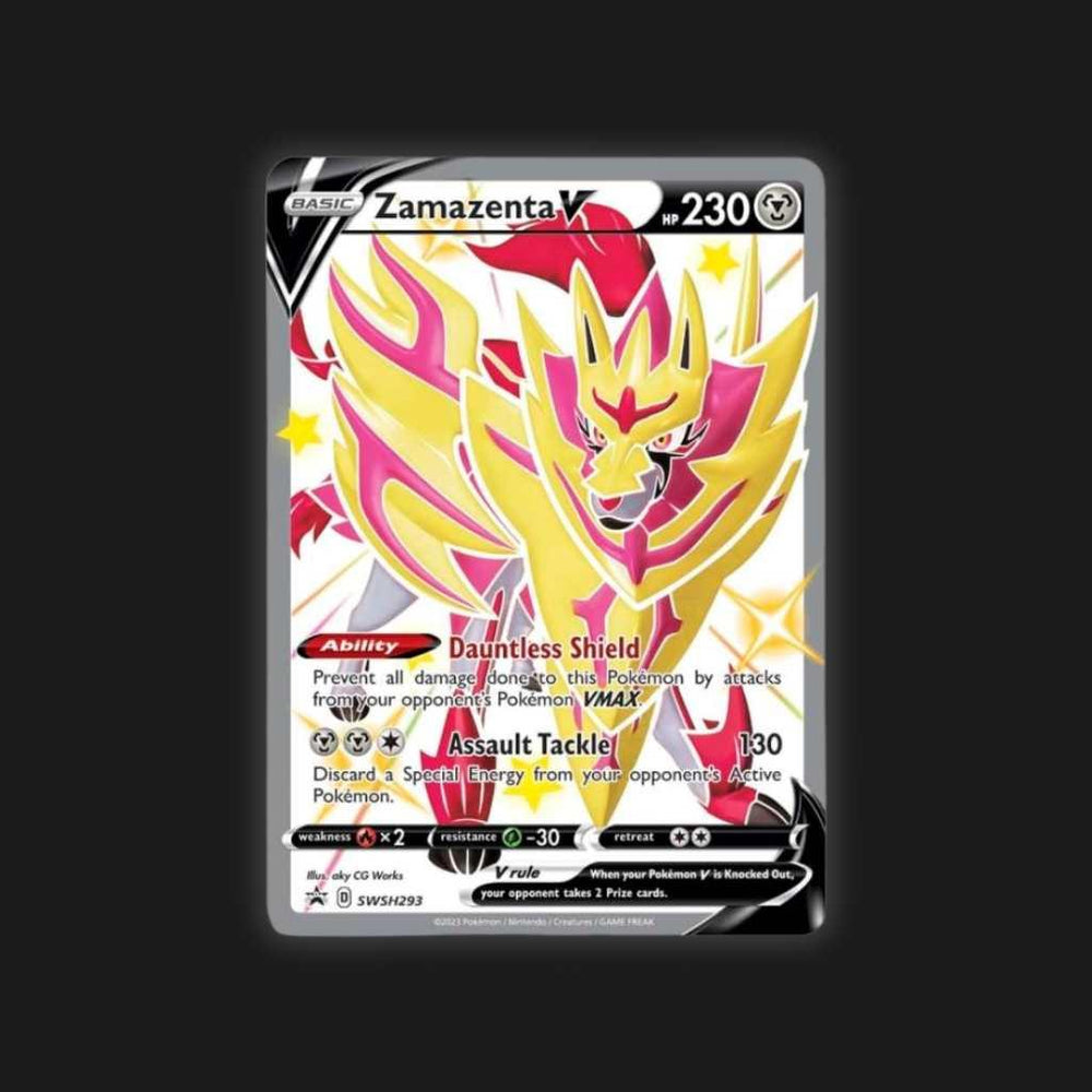 shiny zamazenta pokemon card PKM