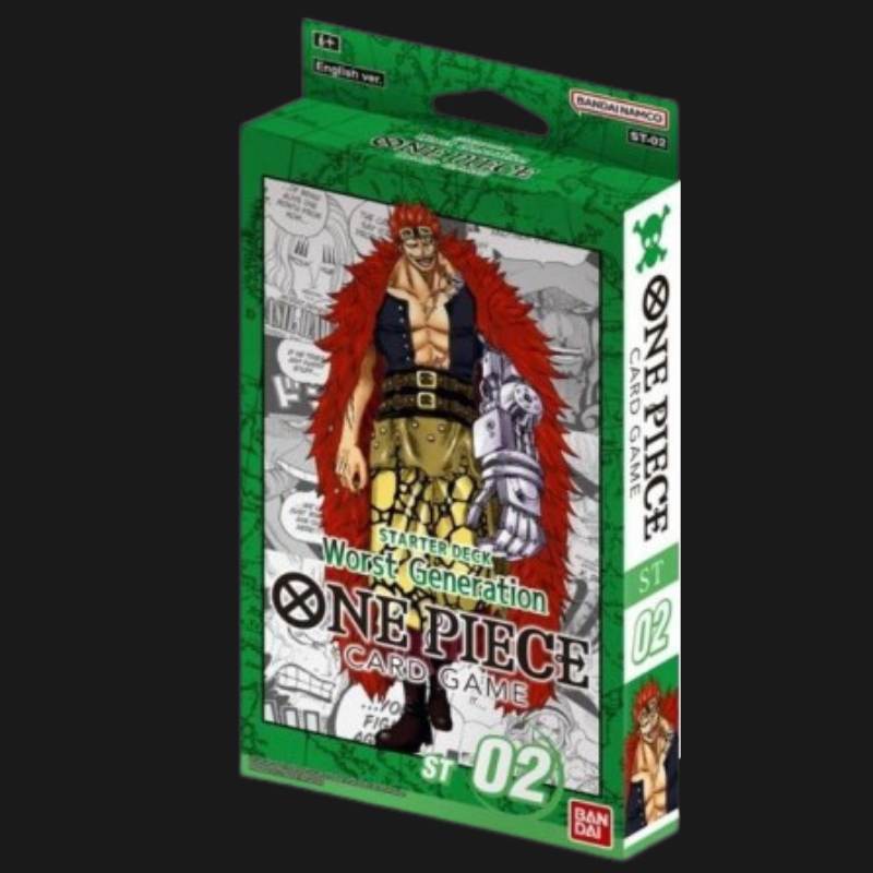 Jogo de cartas One Piece - Deck inicial da pior geração ST02