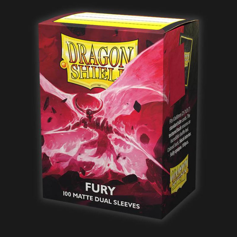 Dragon Shield Dual Matte Sleeves - Fury 'Alaric, Crimson King' (100 Sleeves)