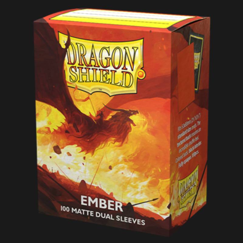 Mangas duplas foscas Dragon Shield - Ember 'Alaric, Revolution Kindler' (100 mangas)