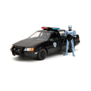 Robocop Hollywood Rides Diecast Model 1/24 1986 Ford Taurus with Action Figure - Collectible Movie Replica - Ventura Games