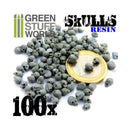 SKULLS Resin Set x100 - Green Stuff World - Create Stunning Warhammer Terrain - Ventura Games