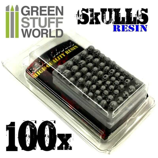 SKULLS Resin Set x100 - Green Stuff World - Create Stunning Warhammer ...