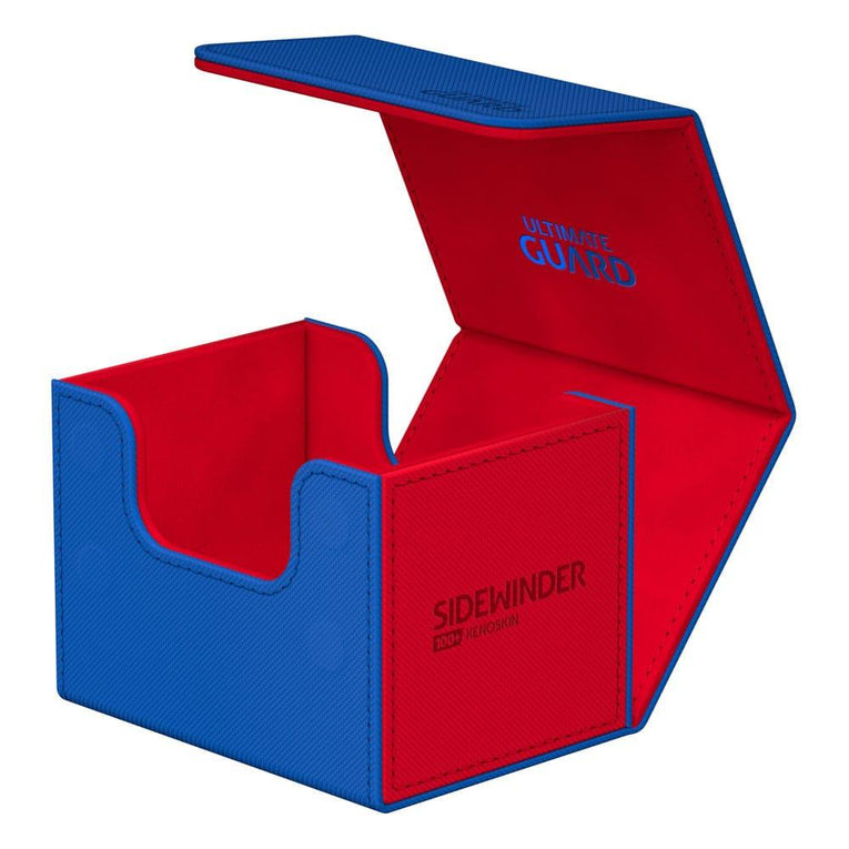 Ultimate Guard Sidewinder 100+ XenoSkin SYNERGY Blue/Red | Premium Deck Box - Ventura Games