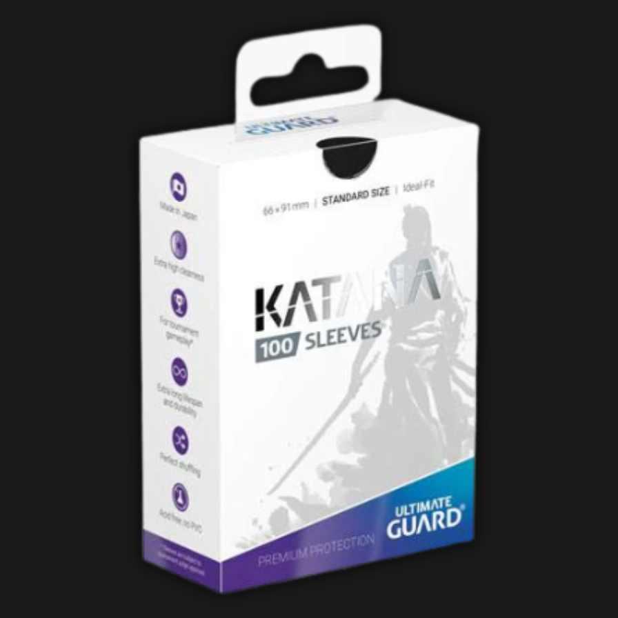 Ultimate Guard Sleeves Katana Black - Ventura Games