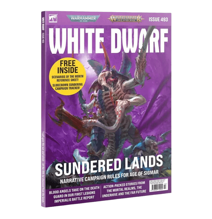 White Dwarf 493 - Sundered Lands: Narrative Campaign Rules for Age Of Sigmar - Ventura Games