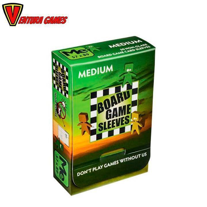 Board Games Sleeves - Non-Glare - Medium (57x89mm) - 50 Pcs - Ventura Games