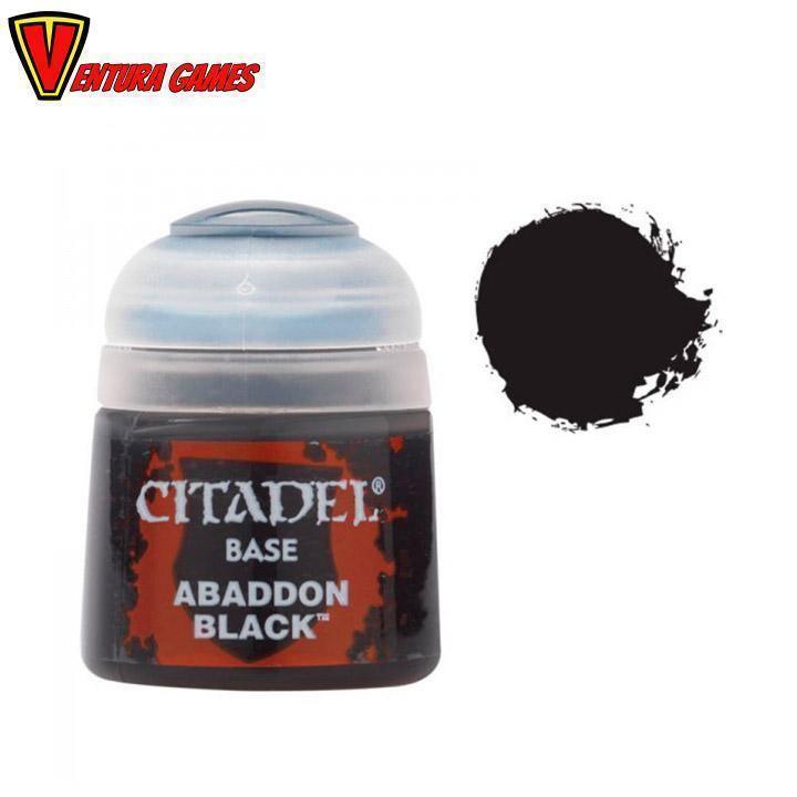 Citadel: Paint Base - Abaddon Black - Ventura Games