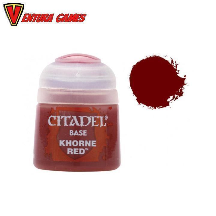 Citadel: Paint Base - Khorne Red - Ventura Games