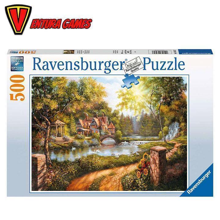 Cottage by the River Puzzle (500 pieces) - Ventura Games