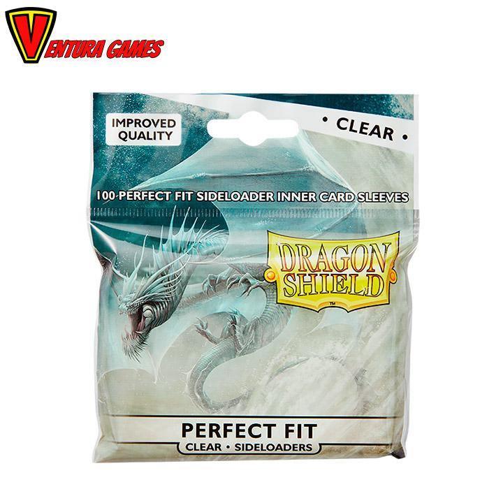 Dragon Shield - Perfect Fit Sideloader Sleeves - Clear/Clear - Ventura Games