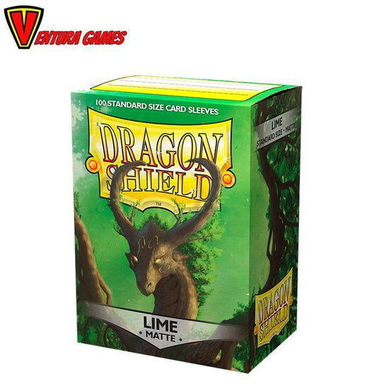 Dragon Shield Standard Sleeves - Matte Lime - Ventura Games