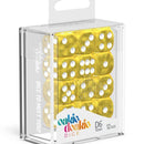 Oakie Doakie Dice D6 Dice 16 mm Marble - Yellow (12) - Ventura Games