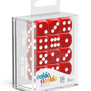 Oakie Doakie Dice D6 Dice 16 mm Solid - Red (12) - Ventura Games