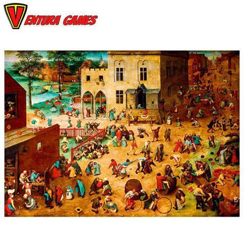 Puzzle - Bruegel Childrens Games (1000 pieces) - Ventura Games