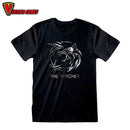 The Witcher T-Shirt Silver Ink Logo - Ventura Games