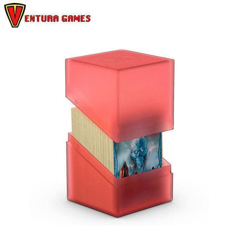 Ultimate Guard Boulder Deck Case 100+ Standard Size Ruby - Ventura Games