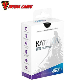 Ultimate Guard Sleeves Katana Black - Ventura Games